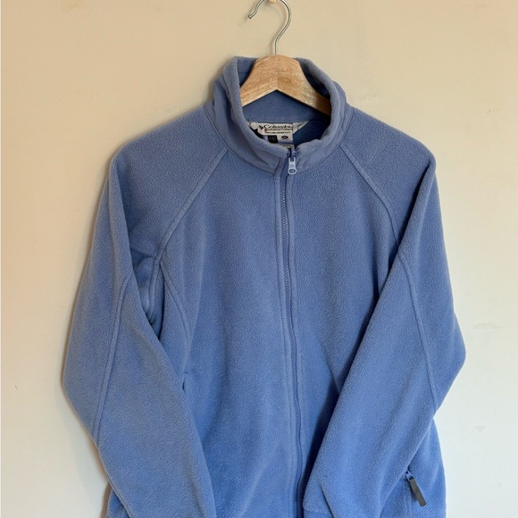 SOLD Columbia Blue Zip Up Fleece Jacket - Picture 2 of 8